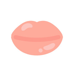つやつやな唇　イラスト
