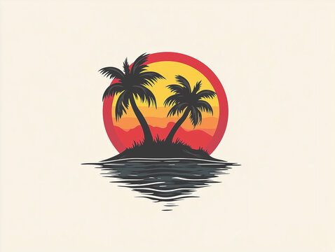 Holiday escape logo for a tourism business