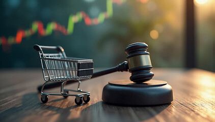 E-commerce Laws, Online Shopping Regulations, and Legal Framework for Digital Commerce - Stock Market & Auction Concepts