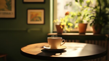 Fototapeta premium Morning Coffee cup on table