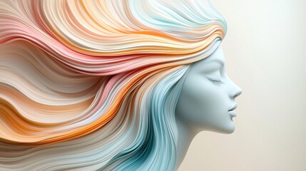 A dreamlike self-portrait of a person dissolving into a swirl of colors, as if painted by an invisible brush, fluid motion, ethereal glow, high-resolution surrealism