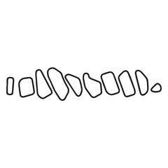 DNA vector silhouette