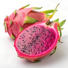 dragon fruit isolated on white