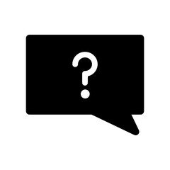 吹き出しにはてなマークが入ったアイコンイラスト