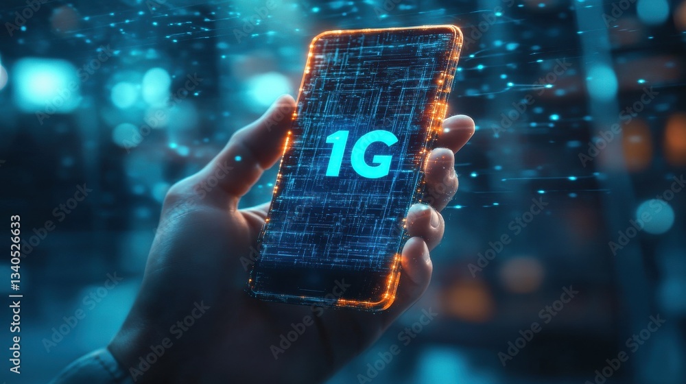 Poster 5g technology networks enable internet connectivity for wireless devices globally. this advanced tec