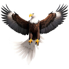 American Bald Eagle Soaring in the Sky