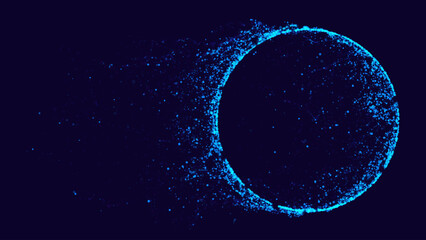 Christmas Magic Glittering Light. Shining Swirl Light. Vector Illustration.