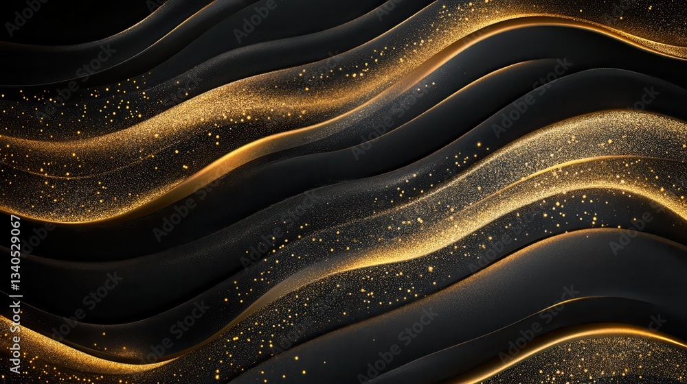 Poster abstract background with glittering gold texture - add a touch of luxury with this abstract backgrou
