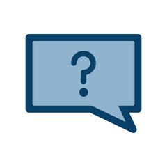 吹き出しにはてなマークが入ったアイコンイラスト