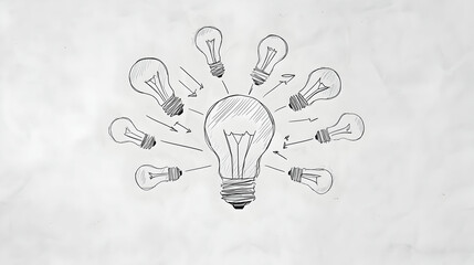 Creative Idea Generation with Light Bulbs and Sketch Illustrations