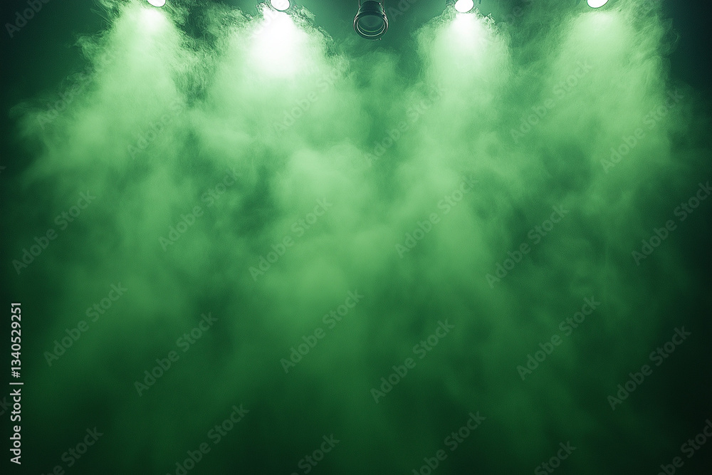 Poster clean green screen background with soft emerald-to-lime gradient for text & graphics
