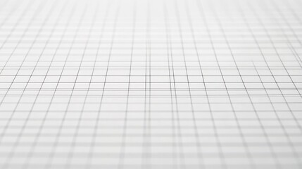 Blank graph paper background with a grid of fine lines on a white surface. Mathematical and engineering aesthetics. illustration