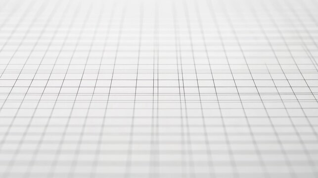 Blank graph paper background with a grid of fine lines on a white surface. Mathematical and engineering aesthetics. illustration