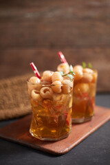  Longan juice, traditional thai drink.