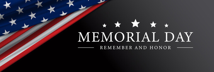 Memorial day USA Banner