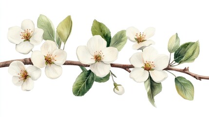 Obraz premium Delicate pear blossoms bloom with white and pastel hues against a soft spring background, enhancing nature-inspired designs and seasonal decor ideas