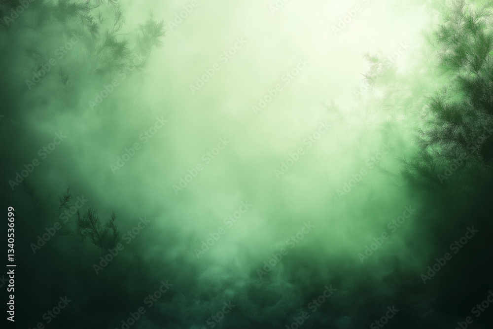Poster clean green screen background with soft emerald-to-lime gradient for text & graphics