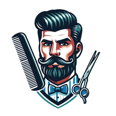 Barber logo vector