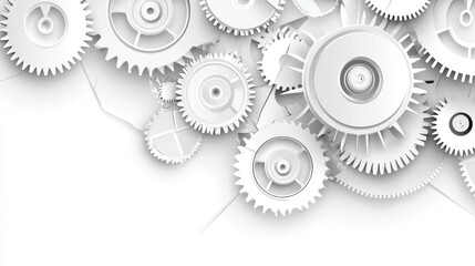 Abstract gear design background for technology concept