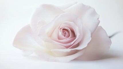rose with velvety petals and pearlescent glow