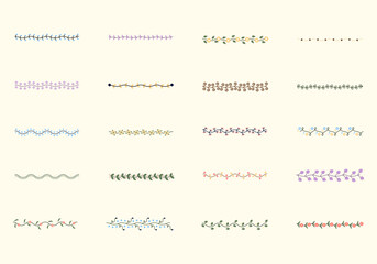 Flower Border Chain Decor Element