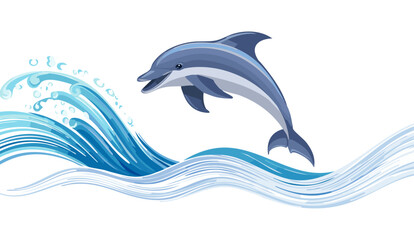 Fototapeta premium dolphin in the water