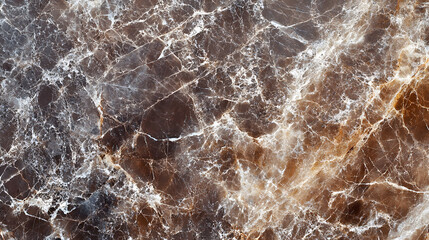 Fototapeta premium Brown ice texture marble background with white veins. Marble abstract background.