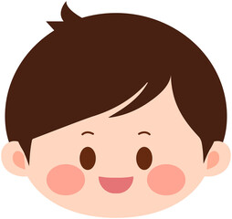 Chinese Cute Boy Face Happy 