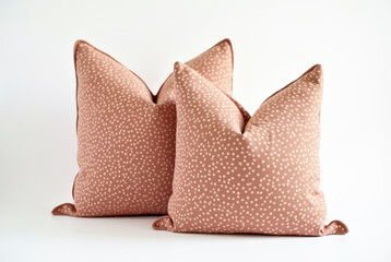 Cozy terracotta pillows for home decor, adding warmth and texture to any living space.