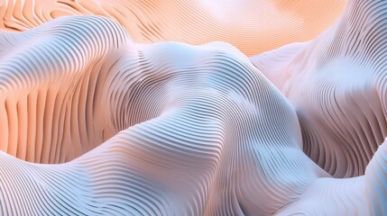 Pink Abstract Waves
