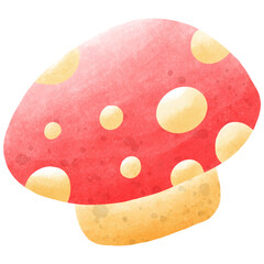 Mushroom Watercolor Illustration
