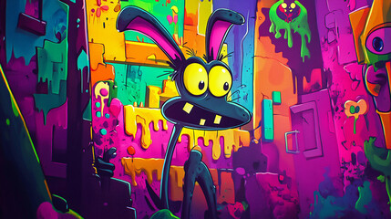 colorful cartoon with gravity
