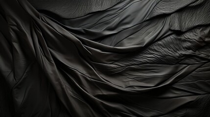 Obraz premium Stylish Matte Black Banner with a Subtle Textured Pattern