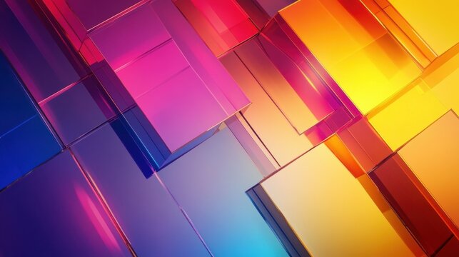 php coding bright and bold geometric shapes design poster background illustration