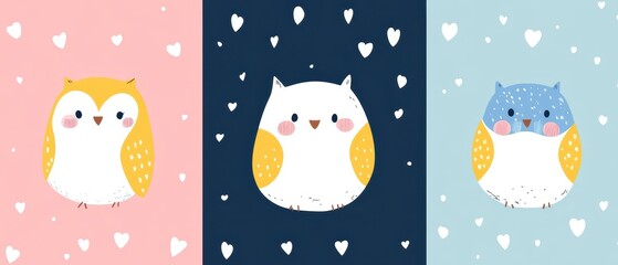 cute pattern  cartoon  minimal  pattern  color