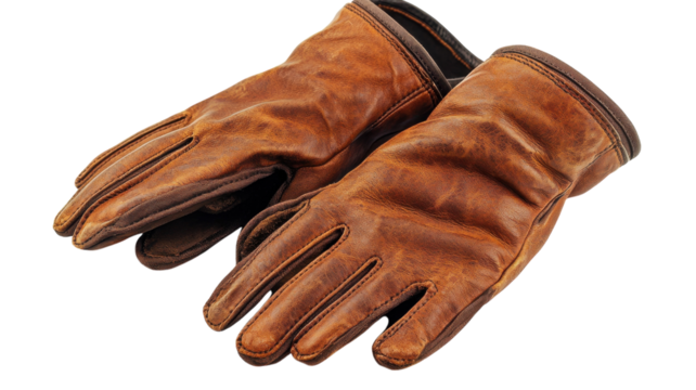 Warm and timeless leather gloves ready for winter adventures and cozy fireside gatherings