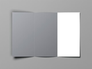 Letter Size Tri-Fold Brochure Mockup - Blank Design Template