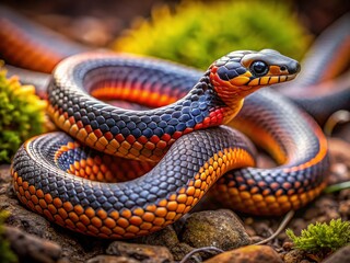 Naklejka premium Northern Ring Snake - Wildlife Photography
