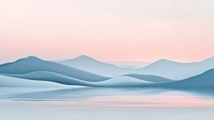 A soft gradient of pale blue transitioning into pastel pink, with seamless color transitions creating a calming and serene background. illustration