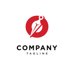 Letter O kunai Logo Icon Vector