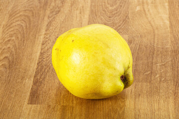 Ripe sweet organic quince fruit