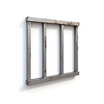 3D Prison Bar icon isolated on a white background