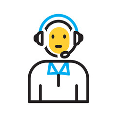 Vector multi color icon for Assistant