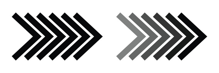 Dynamic moving arrow icon vector illustration