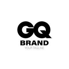 Initial Letter GQ Logo. Initial Letter GQ Logo Design. Initial Letter GQ Logo Brand. Initial Letter GQ Logo Vector Design Isolated on White Background