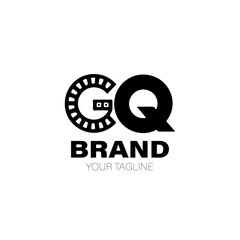 Initial Letter GQ Logo. Initial Letter GQ Logo Design. Initial Letter GQ Logo Brand. Initial Letter GQ Logo Vector Design Isolated on White Background