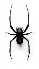 High-Resolution Close-up of a Black Widow Spider