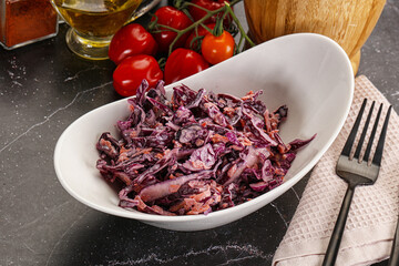 Coleslaw salad with cabbage and carrot