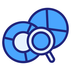 Predictive blue icon