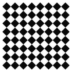 Vintage harlequin diamond pattern in black and white. A seamless diagonal checker background with an editable geometric design.